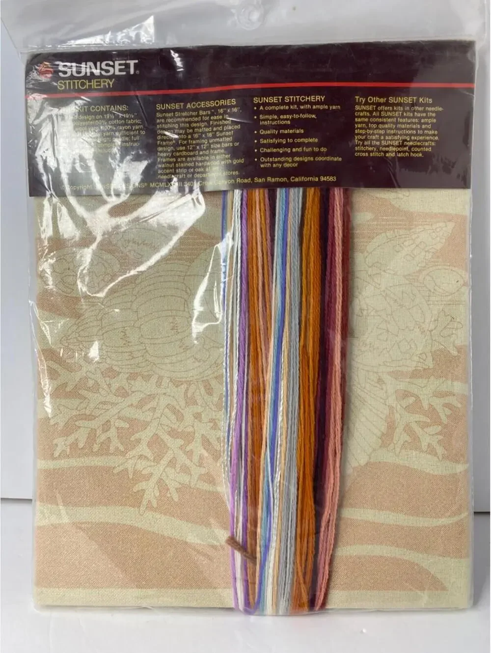 Vintage '82 Sunset Stitchery 2204 